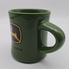 John Deere Licensed Ceramic Coffee Tea Mug Cup Heavy Duty Black Yellow Logo 10oz