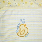 Absorba Unisex Baby Lil  Ducky Bubble Blanket Yellow 30x30 Rubber Duckie Euc