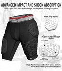 Exxact Sports Elite 5 Pad Adult Football Girdle For Men With Cup Pocket