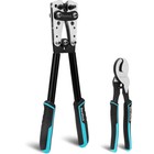 Duratech Battery Cable Lug Crimping Tool Heavy Duty Wire Cutter-wire Crimper New