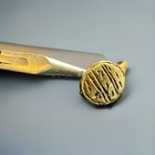 Ancient Roman Signet Ring Medieval Gilt Bronze Beautifully Crafted With    eye   