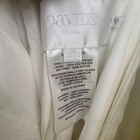 Davids Bridal Ivory Strapless Ruched Chiffon Wedding Gown Dress Size 10