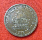 Nova Scotia 1 2 Penny Trade And Navigation Token 1813 Box 3 C