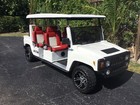 Acg 2009 White Hummer H3 Golf Cart Lsv 6 Seat Fast Street Ready  canopy
