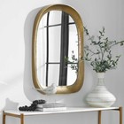 Bradano Arch Cast Aluminum Wall Vanity Mirror Uttermost 07086