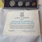 1973 Proof Set Franklin Mint First Coinage Of The British Virgin Islands