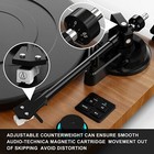 Vinyl Record Player Wireless Bluetooth Turntable Hifi System Magnetic Cartridge
