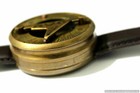 Marine Nautical Brass Sundial Compass Wrist Watch Vintage Style Type - Working-