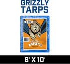 Grizzly Tarps By B-air 8  X 10  Large Multi-purpose Waterproof Heavy Duty Poly T