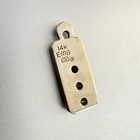 Vintage Bank Of America 14k Gold 2g Service Award Pendant Diamonds Sapphire Cto