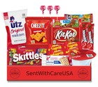 Red Snack Box - Red Snacks Red Party Candy Cookies Red Gift