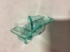 Decorative Acrylic Love Knot  Large Green 3 25   x 6 25    In Excellent Condition