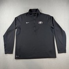 Nike Georgia Bulldogs Dri-fit 1 4 Zip Training Pullover Black Mens Xl Football