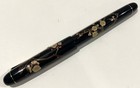 New Very Rare   Pilot 14k Gold 585 Maki-e Plum Fountain Pen Black M W converter