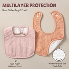 6-pack Muslin Baby Bibs For Unisex Boys Girls  Soft Cotton Baby Drool Bibs  S   
