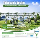 10 x50  Backdrop Stand Pipe Kit background Support System Curtain Frame Hot New