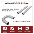 3  Inch Turbo Intercooler Aluminum Piping W  U Pipe Silicone Hose Clamp Kit