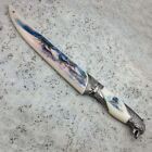 13  Collectors Wolf Head Dagger Hunting Knife W wolf Pack Decorative Sheath Gift