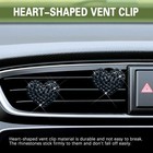 Kutyun 2pcs Bling Heart Air Vent Clips  1 Count  pack Of 2   Heart-black