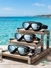 Wide View Clear View Swimming Goggles For Adult  Anti-fog Uv Protection No Leak