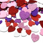 360 Pcs Heart Stickers Self Adhesive Foam Hearts 3 Sizes 4 Colors Heart Shaped 