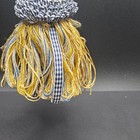 Tassel Curtain Tiebacks Set 2 Blue Gold Wood Cord Elegant Country Decor Vintage