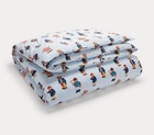 Nip Polo Ralph Lauren Blue Stripe Polo Teddy Bear 3 Piece Comforter Set - King