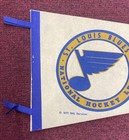 Rare Vintage Nhl 1970 St Louis Blues Pennant Full Size Shipped Flat
