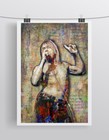 Iggy Pop 20x30in Pop Art Poster  Iggy Pop Tribute Iggy Pop Print Free Shipping