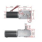 Speed Reduce Electric Gearbox Motor Reversible Worm Gear Motor 8mm Shaft Chu