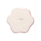 Antique French Ceramic Sewing Button By Marc Delduc  Flower 30mm Mode Collector