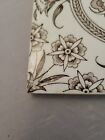 Josiah Wedgwood   Sons English Victorian Brown Transferware Tile Ethuria