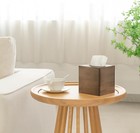 Ono Tissue Box Cover Square Open-bottom Wood Tissue Box Holder