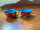 Vintage Ohio Art Tin Litho Children s 16  Piece Tea Set Circus Theme