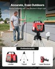 Vevor 1650ft Rotary Laser Level Kit Self Leveling Red Line 0 80 In 100 Ft