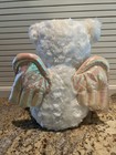 Vintage Avon Stuffed Plush Bear Angel With Wings Musical Battery Operated 2001