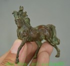 2 7   Rare Old Chinese Pure Bronze Fengshui 12 Zodiac Year Animal Horse Statue
