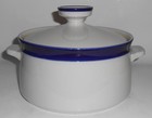 Noritake Pottery Stoneware Cobalt Fjord Casserole W lid