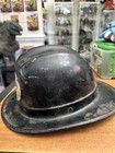 Vintage Cairns   Brother Fire Fighter Helmet Black With Sticker