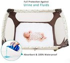Waterproof Quilted Pack N Play Mattress Protector Pad Cover Soft 39 x27  2 Pack