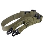 Tactical 1 Single Point Adjustable Bungee Rifle Gun Sling System Black Strap Ap