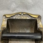 Vtg Amerock Carriage House Toilet Paper Holder Recessed Dark Brass 9049-2 Flush
