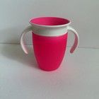 Pink Sippy Trainer Cup Munchkin Miracle 360 Handles Baby Toddler No Spill Proof