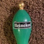 Vintage Heineken Draft Beer Tap Handle Green Gold Wooden 11 5    Gear Shifter Euc