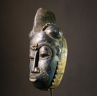 Baule African Tribal Wood Mask Carved Home Decor Piece Wall Art Decor-g1859
