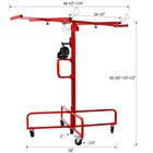 13  Drywall Lift Panel Construction Tools Hoist Jack Lifter Rolling Caster Wheel
