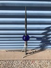 Lightning Rod  Stand And Cobalt Blue Ball  Home Garden Barn Shed Patio Display