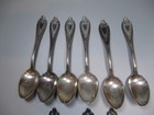 9 Vtg 1847 Rogers Bros Silver Plate Xs Triple Pcs  Tea Butter Sugar Spoons Fork