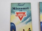 2 Conoco Travel Maps Missouri And St  Louis   Vicinity Vintage Road Map 1950s