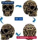 Gothic Skull Head Home Decor - 5 2 Inch Resin Skeleton Skull Halloween Statue  S